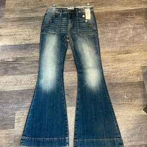 Sundance driftwood Farrah melsrose jeans flared blue jeans size women’s 27/32